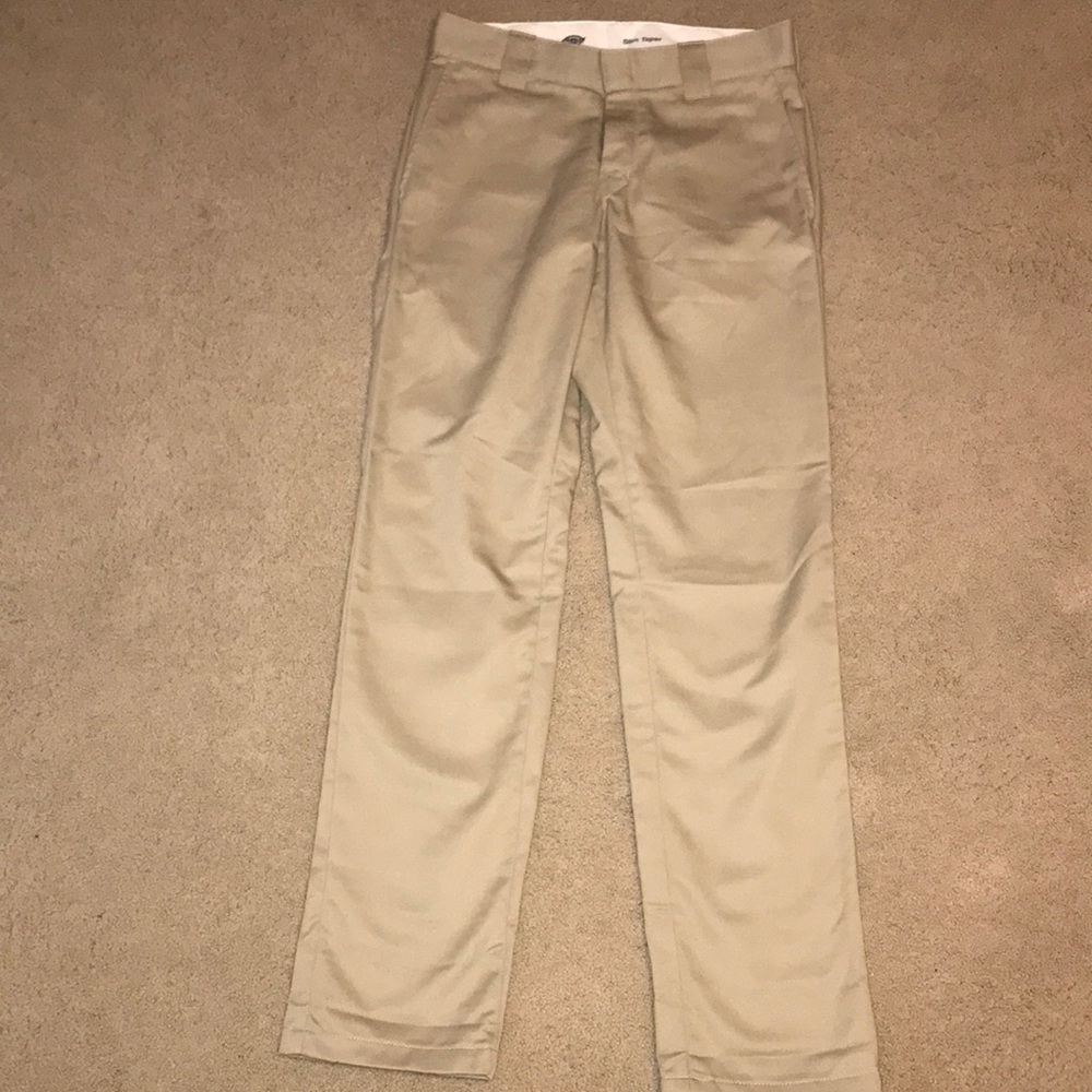 Dickies Tan, Slim Taper Pants. 30/34